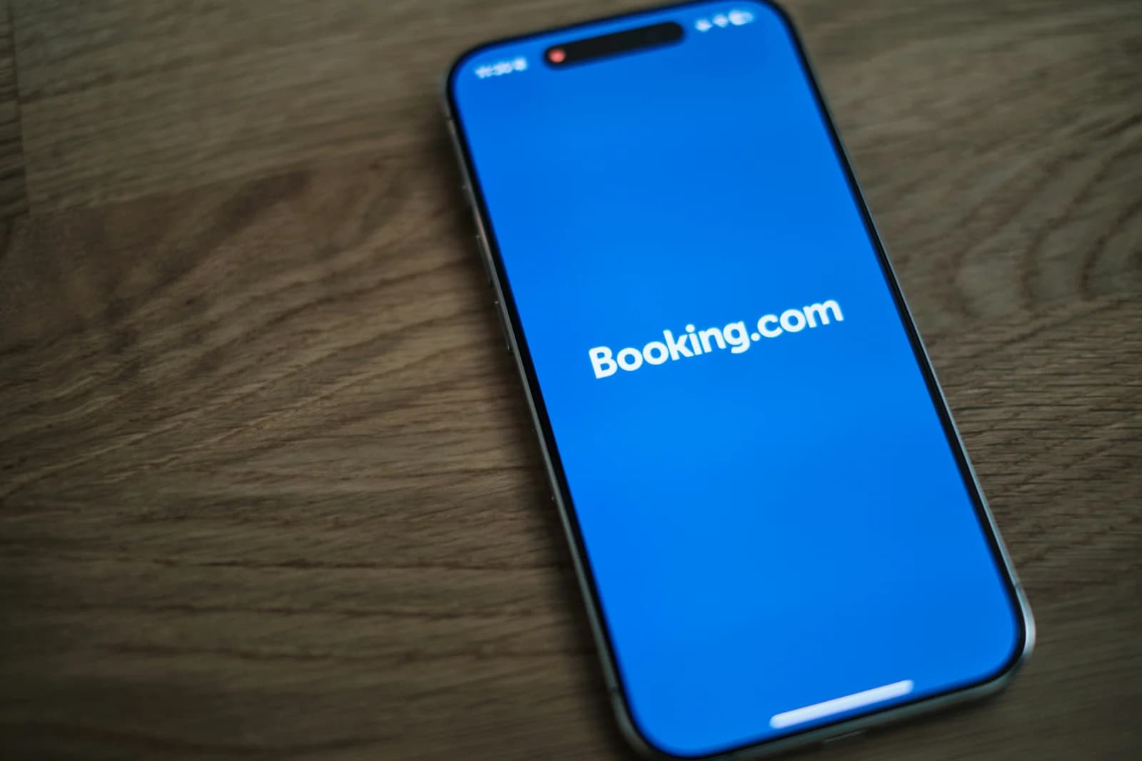 A Booking.com OTA listing on a phone screen, the billboard-effect surface that precedes most boutique hotel direct bookings.