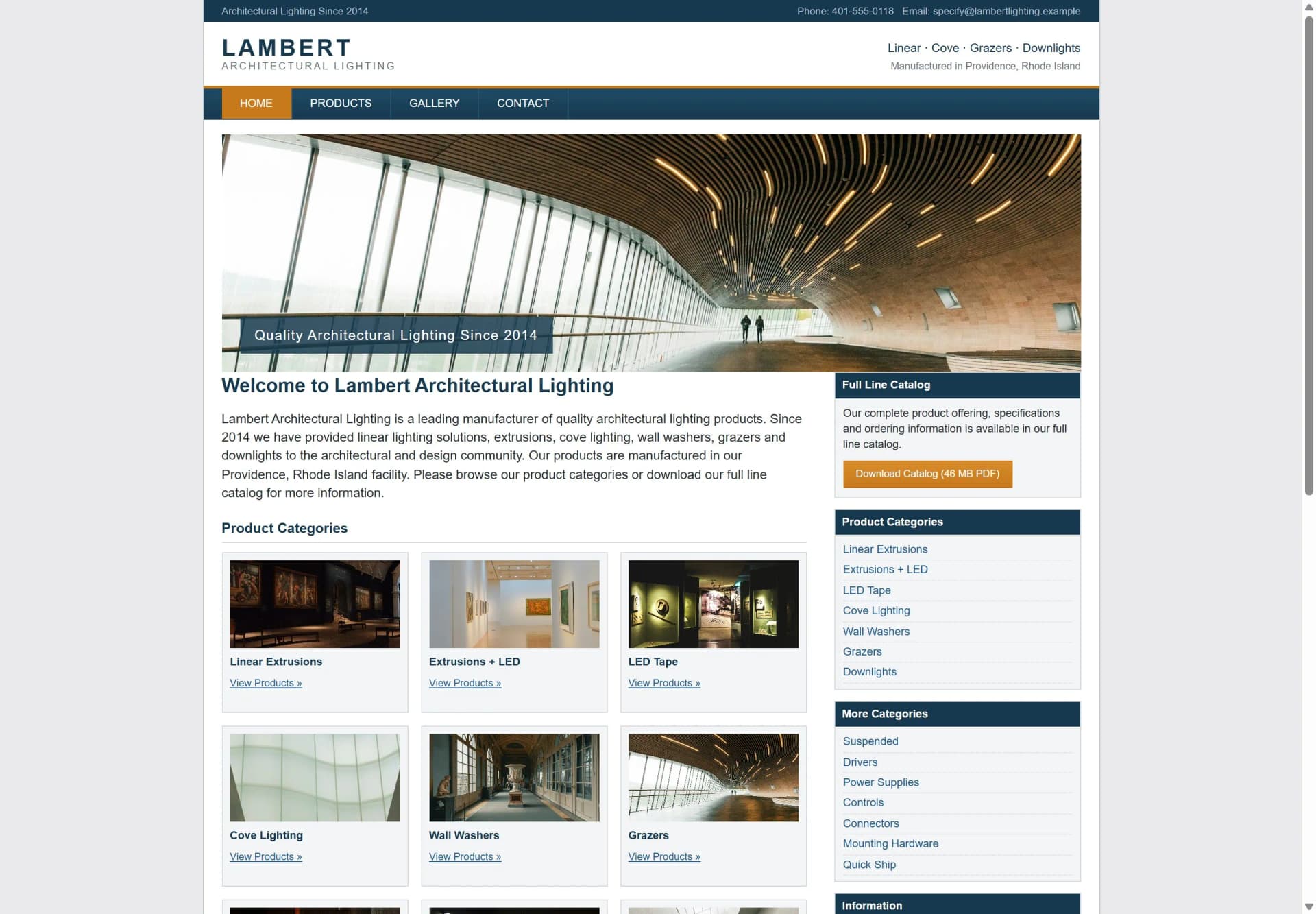 Lambert Architectural Lighting before the rebuild